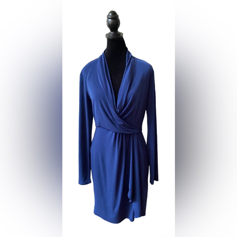 Victoria’s Secret: Blue Formal Casual Dress with Long Sleeves